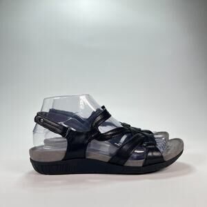 Baretraps Jordyn Black Casual Adjustable Straps Wedge Sandals Women's Size 7M